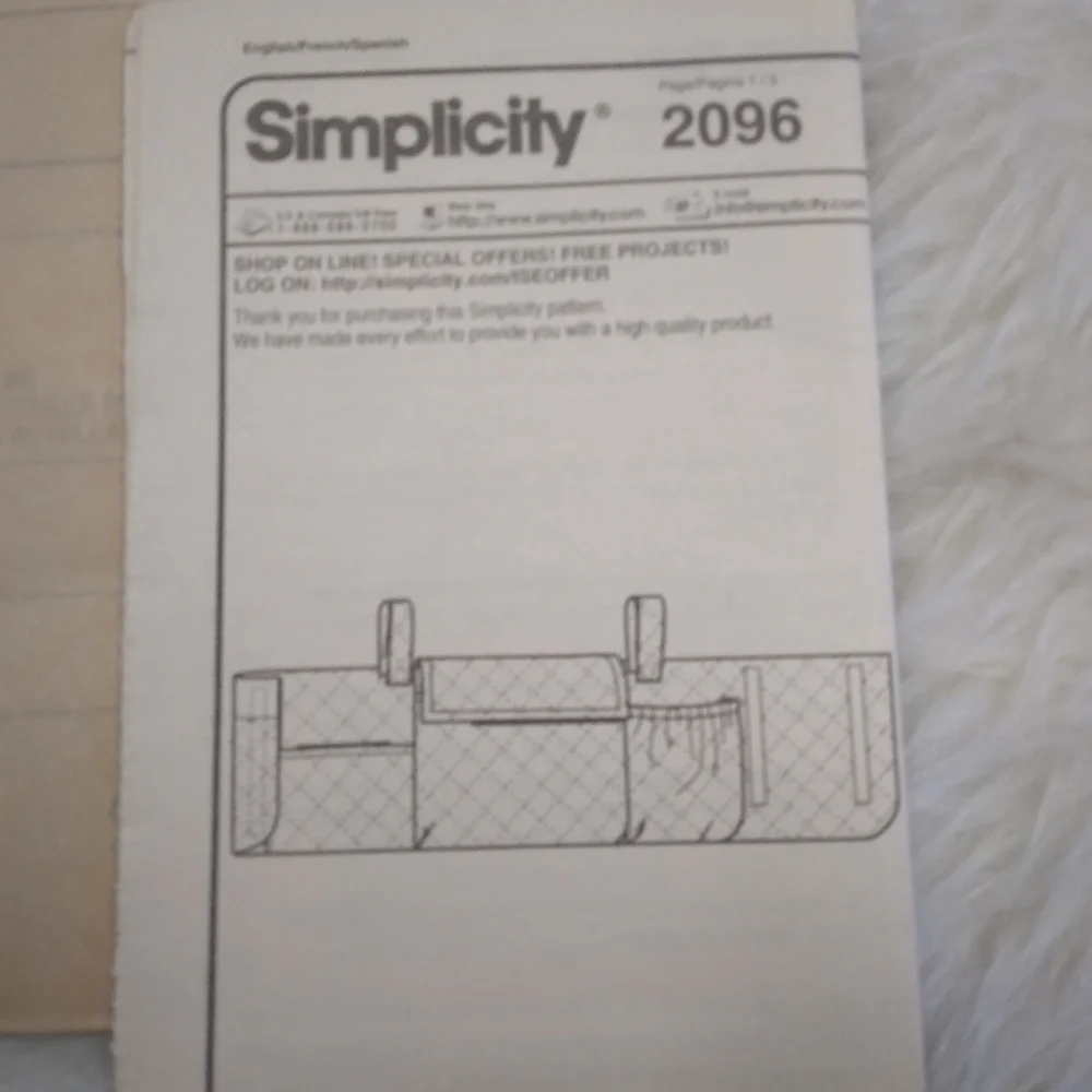 SIMPLICITY A2096 EASY Accessability Organizer For Walker EASY!